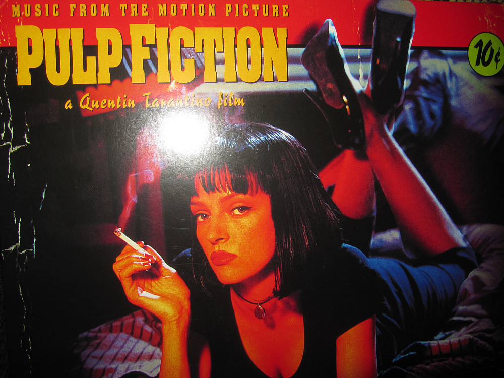 Песни из кинофильма криминальное. Pulp Fiction - OST Криминальное чтиво. Пластинка Pulp Fiction. Pulp Fiction виниловая пластинка. Тарантино Криминальное чтиво трек.