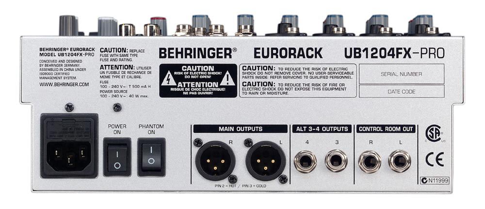 Купить DJ-микшер Behringer UB1204FX-PRO в Москве, цена: 11489 руб