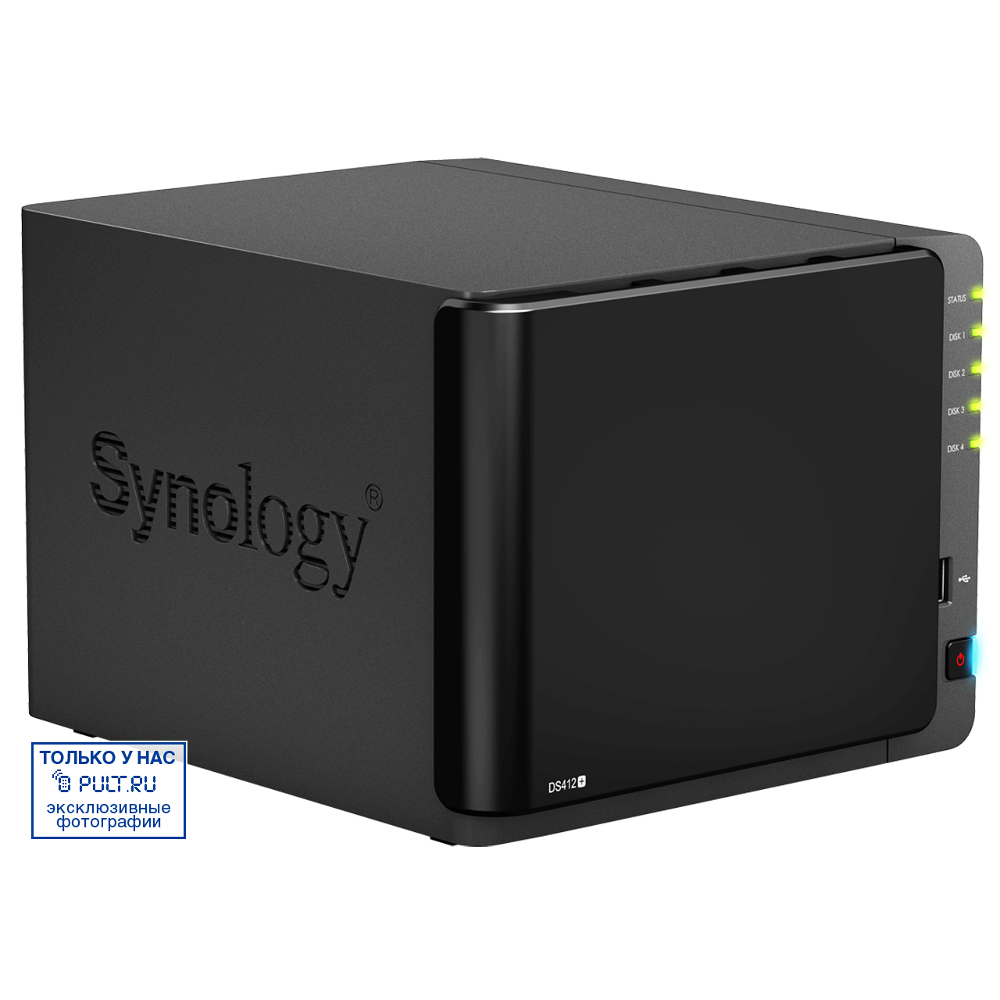 Внешний дисковый накопитель Synology DS412+ (без HDD) - купить в  Санкт-Петербурге в интернет-магазине Pult.ru