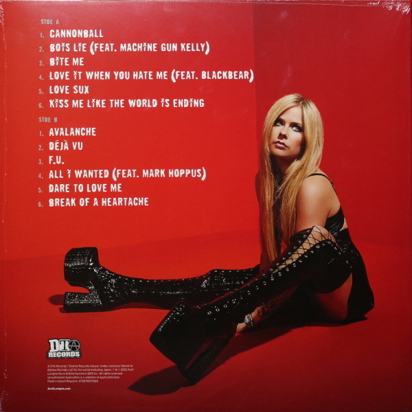 Виниловая пластинка Avril Lavigne - Love Sux (Black Vinyl LP