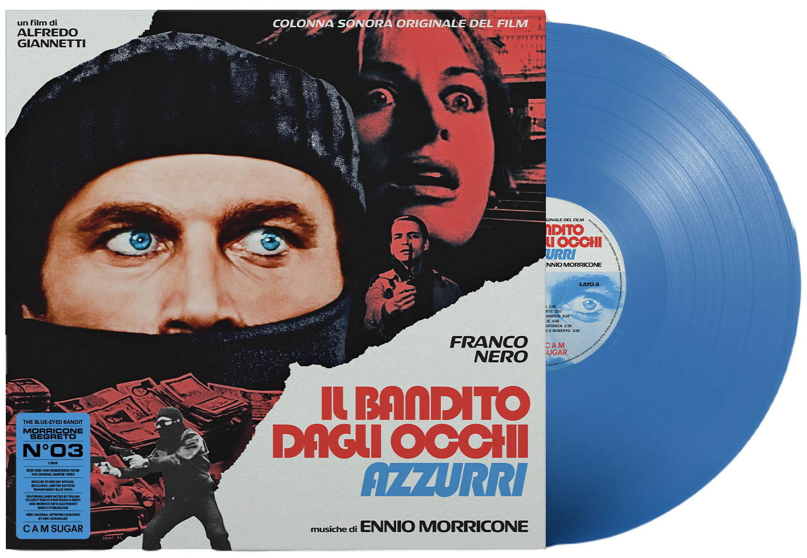 Виниловая пластинка Ennio Morricone - Il Bandito Dagli Occhi Azzurri “The  Blue-Eyed Bandit” (Transparent Blue) - купить в Санкт-Петербурге в  интернет-магазине Pult.ru