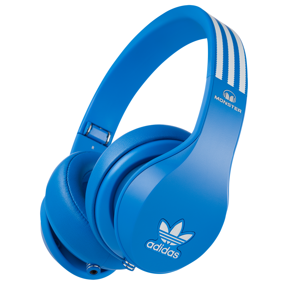 Monster Adidas Originals Over Ear Headphones Blue 137011