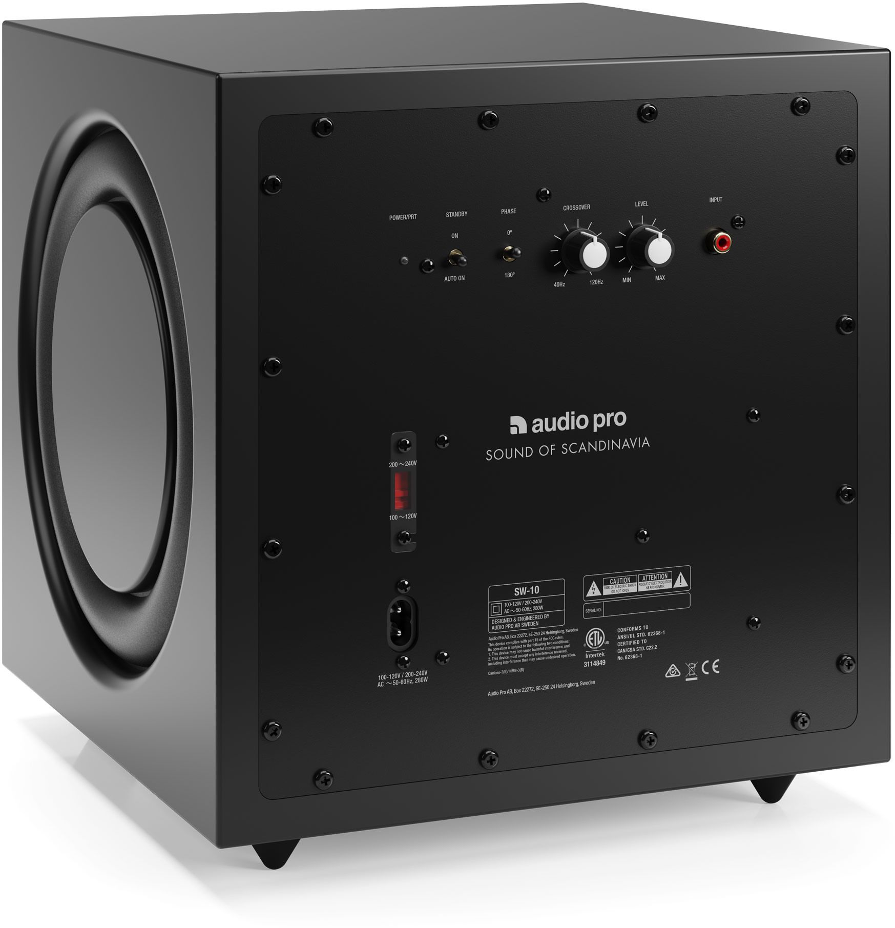 Купить Активный сабвуфер Audio Pro SW-10 Black в Москве, цена: 44890 руб, 2  отзыва о товаре - интернет-магазин Pult.ru