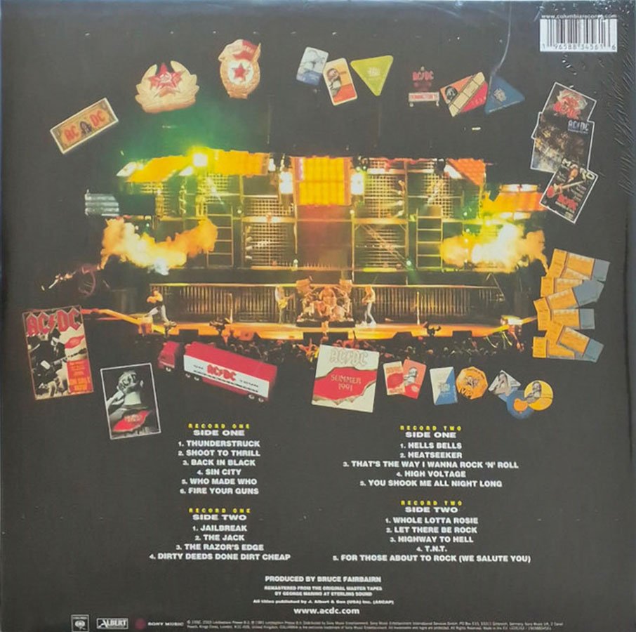 Виниловая пластинка AC/DC - Live 1992 (Limited 50th Anniversary Edition,  180 Gram Gold Nugget Vinyl 2LP) - купить в интернет-магазине Pult.ru