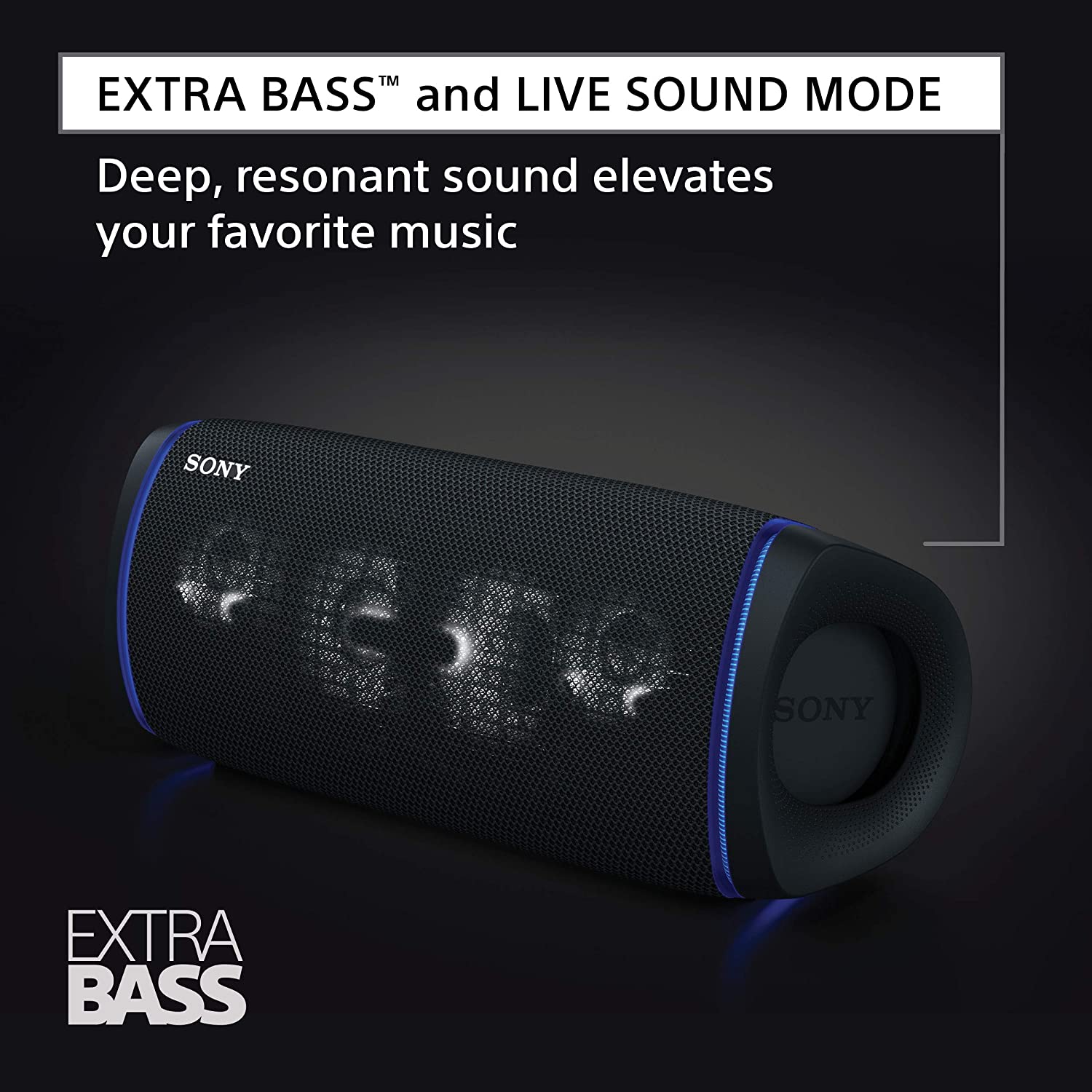 Купить Влагозащищенные колонки Sony SRS-XB43 Extra Bass black в Химках,  цена: 17990 руб, - интернет-магазин Pult.ru