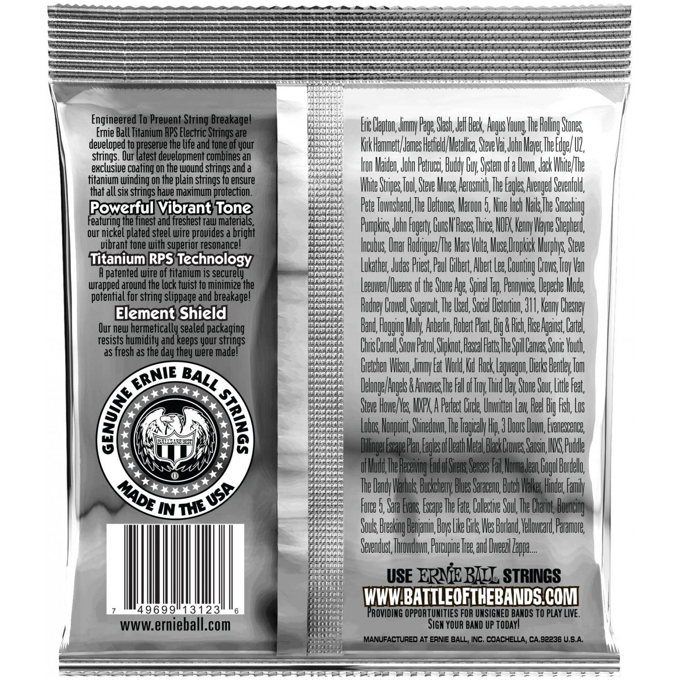 Ernie ball 2024 titanium strings