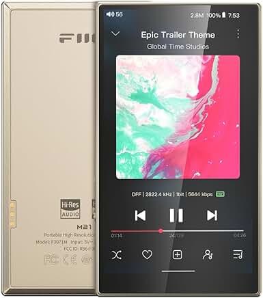 Купить Портативный Hi-Fi плеер FiiO M21 Titanium Gold в Москве