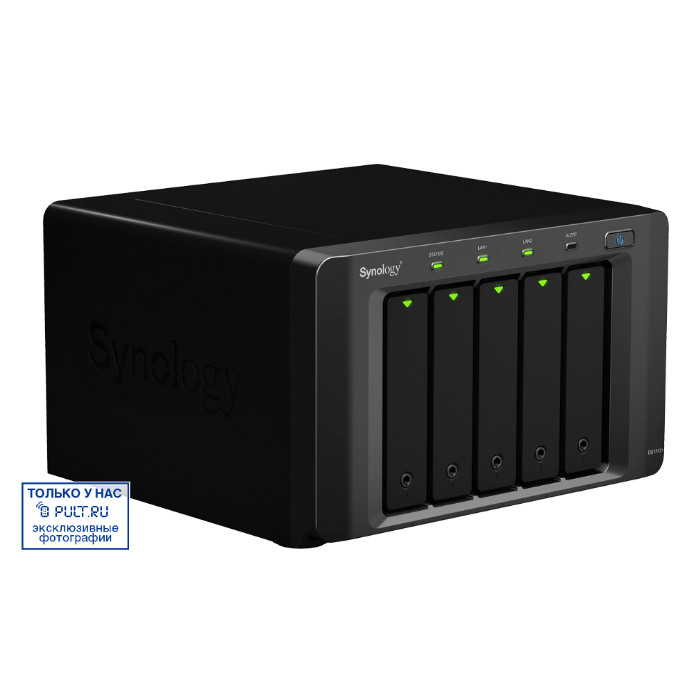 Внешний дисковый накопитель Synology DS1512+ (без HDD) - купить в  Санкт-Петербурге в интернет-магазине Pult.ru