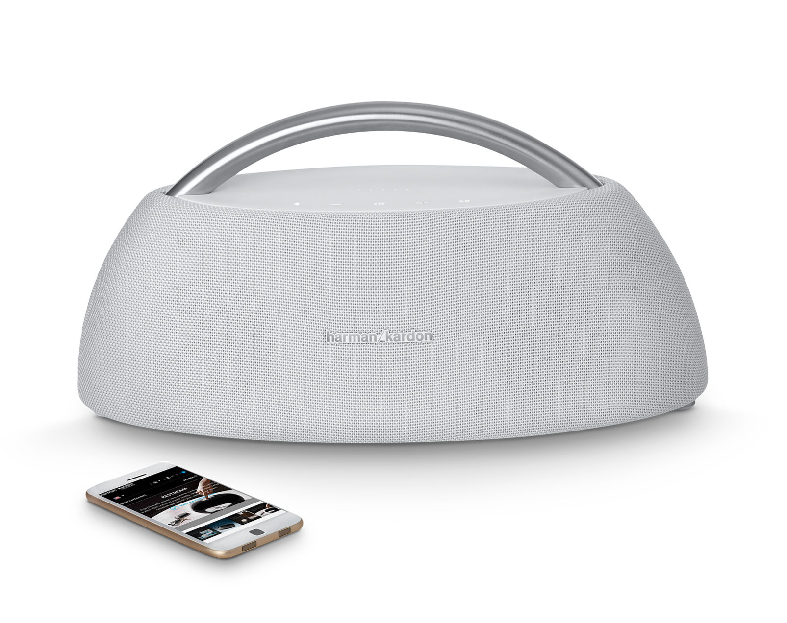 Купить Портативную акустику Harman Kardon Go + Play Mini white  (HKGOPLAYMINIWHTEU) в Москве, цена: 21389 руб, - интернет-магазин Pult.ru