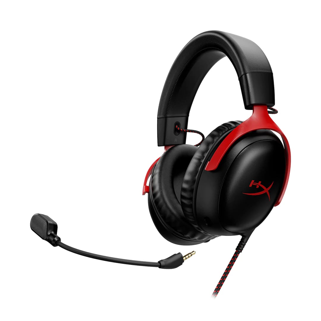 Купить Игровые наушники c микрофоном HyperX CLOUD III Black-Red в Москве,  цена: 12390 руб, - интернет-магазин Pult.ru