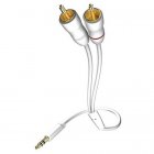 In-Akustik Star MP3 Audio Cable 3.5 Phone <> 2RCA 10.0m #00310010