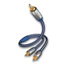 In-Akustik Premium Y-Subwoofer Cable Y-Sub RCA-2RCA 3.0m #0040803