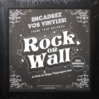 ROCK ON WALL 12 INCH ALBUM COVER FRAME PLASTIC - BLACK - ROCK ON WALL