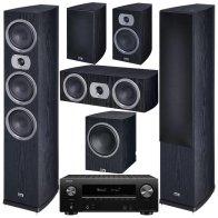 Heco Victa Prime 702 Set 5.1 (702+302+102+252 A) black + Denon AVR-X2600H black