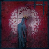 Construction Records Kings Of Mercia -  Battle Scars ("Fiery Aftermath" Red Opague White/Black Marbled Vinyl LP)