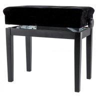 Gewa Piano bench Deluxe Compartment Black matt