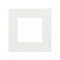 Ekinex Квадратная плата Fenix NTM, EK-SQG-FBM,  серия Surface,  окно 55х55,  цвет - Белый Мале