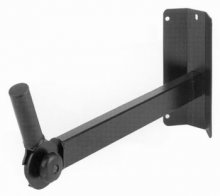 EuroMet BS/5-CI Настенный угловой кронштейн для установки громкоговорителя до 40кг, Ø35mm, с регулировками поворота и наклона, сталь черного цвета.