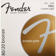 FENDER STRINGS NEW ACOUSTIC 70CL 80/20 BRONZE 11-52