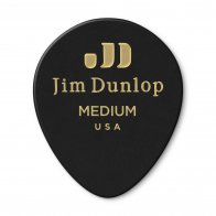 Dunlop 485P03MD Celluloid Black Teardrop Medium (12 шт)