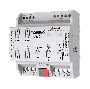 Zennio ZCL-FC010V KNX MAXinBOX FC 0-10V VALVE, 2 канала управления клапанами 0-10В, 4 скорости вращения вентилятора, 4DO 16А/140мкФ/230В, 4xAI/DI, 2 термостата, 10 лог. функций, функции времени, ручное управ