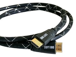 DH Labs Silver HDMI 2.1-8k with swivel connector 0,75 m