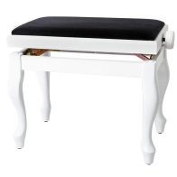 Gewa Piano Bench Deluxe Classic White Matt