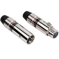 Tchernov Cable XLR Plug Ultimate male/female pair (Red)