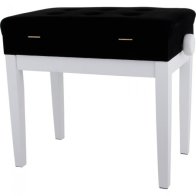Gewa Piano bench Deluxe Compartment White matt
