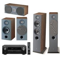 PULT.ru Focal Chora Set 5.0 (816+806+Center) Dark Wood + Denon AVR-S960H