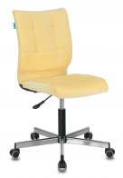 Бюрократ CH-330M/VELV74 (Office chair CH-330M yellow Velvet 74 cross metal хром)