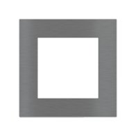 Ekinex Квадратная металлическая плата, EK-SQS-GBS,  серия Surface,  окно 60х60,  отделка - матовый титан
