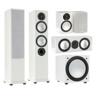 Monitor Audio Silver set 5.1 high gloss white (6+1+Centre+W12)