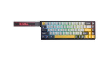 AULA WIN68HE MAX Edition Dark Grey-Light Grey-Yellow Wing Chun Magnetic Switch