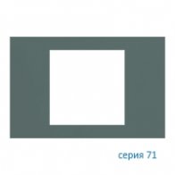 Ekinex Плата "71" прямоугольная 60х60, EK-PRS-FVC,  материал - Fenix NTM,  цвет - Зеленый Коммодор