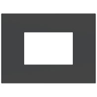 Ekinex Прямоугольная плата Fenix NTM, EK-SRG-FGB,  серия Surface,  окно 68х45,  цвет - Серый Бромо