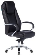 Бюрократ T-9923SL/BLACK (Office chair T-9923SL black leather cross metal хром)