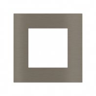 Ekinex Квадратная металлическая плата, EK-SQG-GBR,  серия Surface,  окно 55х55,  отделка - матовый никель