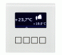 MDT technologies SCN-RT1GW.01 KNX/EIB, ЖК дисплей, функция термостата (PI/PWM/2х-поз.), контроль пороговых значений, встроенный датчик температуры (-10..+50 °C), текстовые сообщения, белое стекло, в установочную короб