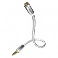 In-Akustik Premium Extension Audio Cable 7.5m 3.5mm jack<>3.5mm jack(F)+6.3 jack adapter #004102075