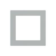 Ekinex Квадратная плата Fenix NTM, EK-DQS-FGE,  серия DEEP,  окно 60х60,  цвет - Серый Эфес