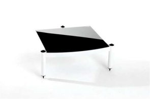 Atacama EQUINOX RS-2 Shelf Base Module Hi-Fi White/ARC Piano Black Glass