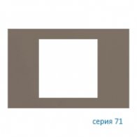 Ekinex Плата "71" прямоугольная 60х60, EK-PRS-FGL,  материал - Fenix NTM,  цвет - Серый Лондон