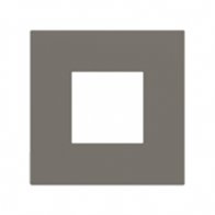 Ekinex Квадратная плата Fenix NTM, EK-SQP-FGL,  серия Surface,  окно 45х45,  цвет - Серый Лондон