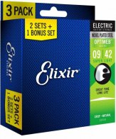 Elixir 16550 Electric OPTIWEB Super Light (.009-.042) 3-pack