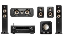 Denon AVR-X1700H + Polk Audio SIGNATURE ELITE ES30 + SIGNATURE ELITE ES10 + SIGNATURE ELITE ES50 + HTS SUB 10 black