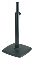 K&M K&M 26795-000-56 дизайнерская стойка под мониторы, чугунное основание 48x48 см, в. от 80 до 135 см, вес 18, 7 кг, чёрный