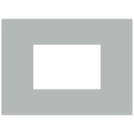 Ekinex Прямоугольная плата Fenix NTM, EK-SRG-FGE,  серия Surface,  окно 68х45,  цвет - Серый Эфес