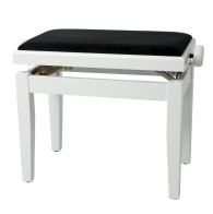 Gewa 130030 Piano Bench Deluxe White Highgloss