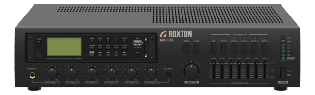 Roxton MX-600 (600Вт. 3мик+5ун выхода. 5 зон)